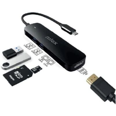 Nilox NXDSUSBC05 5-i-1 Docking Station - Docking Station Nilox NXDSUSBC05 5-i-1 Docking Station - Docking Station