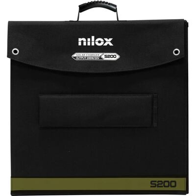 Nilox S200 Pannello Solare Portatile 200W Resistente all'Acqua con USB & DC - Pannello Solare Nilox S200 Pannello Solare Portatile 200W Resistente all'Acqua con USB & DC - Pannello Solare