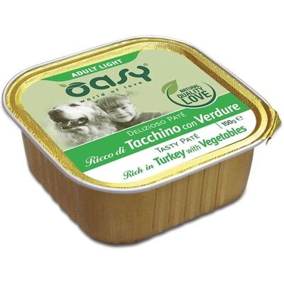 Patè di tacchino e verdure Oasy per cani - Alimento per cani Patè di tacchino e verdure Oasy per cani - Alimento per cani