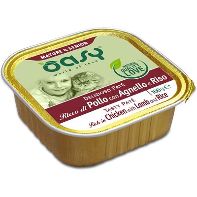Wonderfood Spa Oasy Gatto Delizioso Pate' Mature&Senior Pollo & Agnello - Cibo per animali Wonderfood Spa Oasy Gatto Delizioso Pate' Mature&Senior Pollo & Agnello - Cibo per animali