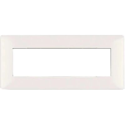 ELETTROCANALI ELETTROCANALI Placca interruttori bianca da 7 moduli - Switch Plate ELETTROCANALI ELETTROCANALI Placca interruttori bianca da 7 moduli - Switch Plate