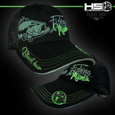 HOTSPOT DESIGN Bass Mania Cap - Unisex Angler Hat HOTSPOT DESIGN Bass Mania Cap - Unisex Angler Hat