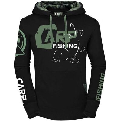 Sudadera Eco 2.0 de Hotspot Design - Negro / Verde Militar - Sudadera con capucha Sudadera Eco 2.0 de Hotspot Design - Negro / Verde Militar - Sudadera con capucha