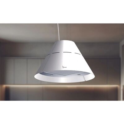 Campana extractora Baraldi Eva - Diámetro 60 cm - Blanco - Clase A Campana extractora Baraldi Eva - Diámetro 60 cm - Blanco - Clase A
