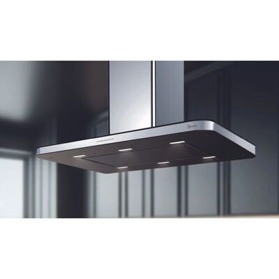 Campana de isla Baraldi 90cm - Clase energética A - 4 velocidades Campana de isla Baraldi 90cm - Clase energética A - 4 velocidades