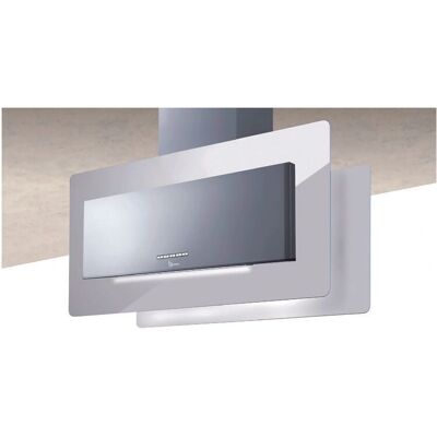 Baraldi - Campana isla Trisia - 90cm, Acero inoxidable y vidrio Baraldi - Campana isla Trisia - 90cm, Acero inoxidable y vidrio