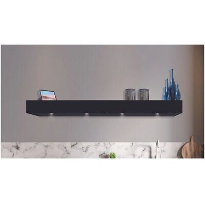 Campana de pared Baraldi 150x50 cm Negra - Extractor de cocina Campana de pared Baraldi 150x50 cm Negra - Extractor de cocina