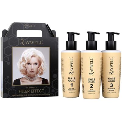 Organiczny Zestaw Raywell Botox Hair Gold - Zestaw do Pielęgnacji Włosów Organiczny Zestaw Raywell Botox Hair Gold - Zestaw do Pielęgnacji Włosów