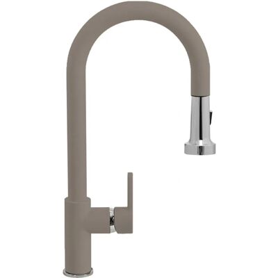 Schock SXALTD42 Küchenarmatur - Grau - Einhebel, Ausziehbarer Brausekopf, 180° Schwenk, 35cm Schläuche Schock SXALTD42 Küchenarmatur - Grau - Einhebel, Ausziehbarer Brausekopf, 180° Schwenk, 35cm Schläuche