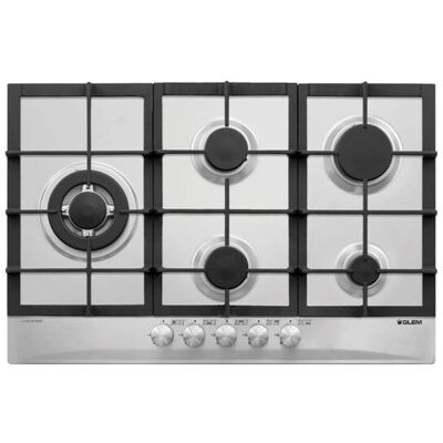 Glem Gas GT85THIX - Acciaio inox - Piano cottura a gas Glem Gas GT85THIX - Acciaio inox - Piano cottura a gas