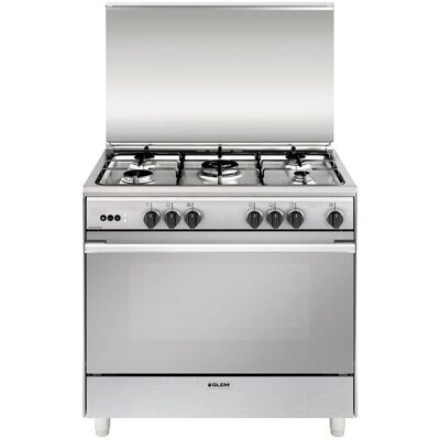 Glem Gas UN965VI - Acciaio inossidabile - Cucina a Gas Glem Gas UN965VI - Acciaio inossidabile - Cucina a Gas