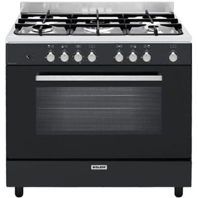 Glem Gas GE960CVBK2 - Noir/inox Glem Gas GE960CVBK2 - Noir/inox