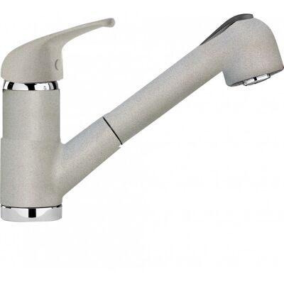 Schock Aluminium Kitchen Faucet - Single Lever, Swivel, Pull-Out Shower - Kitchen Faucet Schock Aluminium Kitchen Faucet - Single Lever, Swivel, Pull-Out Shower - Kitchen Faucet