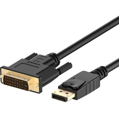 Ewent EC1440 Videokabeladapter - 1m - Schwarz - DisplayPort zu DVI Ewent EC1440 Videokabeladapter - 1m - Schwarz - DisplayPort zu DVI