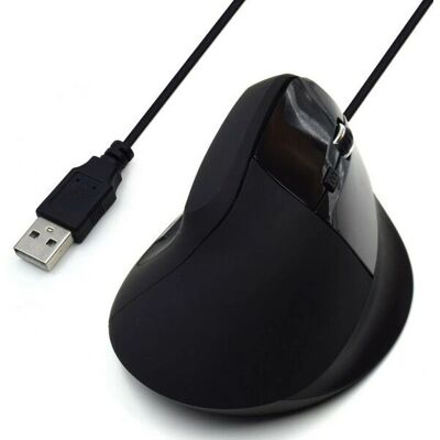 Ewent EW3157 Ergonomische Vertikale Maus - 1800 DPI - Rechtshänder Ewent EW3157 Ergonomische Vertikale Maus - 1800 DPI - Rechtshänder