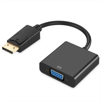 Ewent EC1454 DisplayPort VGA Adapter - Videoschnittkabel - Schwarz Ewent EC1454 DisplayPort VGA Adapter - Videoschnittkabel - Schwarz