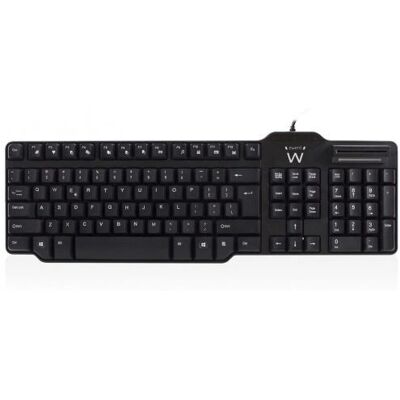 Ewent EW3251 Schwarze USB Smart Card Tastatur - Tastatur Ewent EW3251 Schwarze USB Smart Card Tastatur - Tastatur