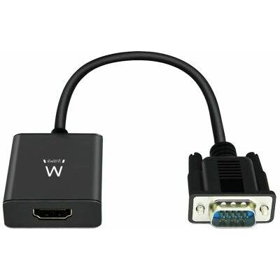 Adaptateur de câble vidéo Ewent EW9866 - 0,2m VGA HDMI + 3.5mm noir Adaptateur de câble vidéo Ewent EW9866 - 0,2m VGA HDMI + 3.5mm noir