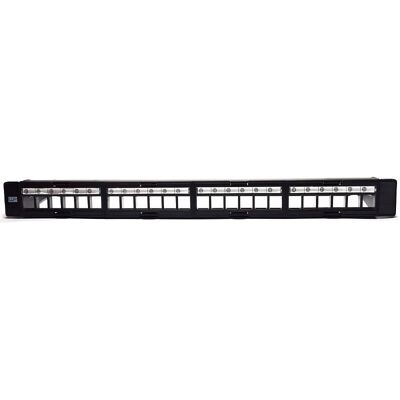WP WPC-PAN-BUP24 Patch Panel - 24 Ports, Schwarz, 1U, RJ45 WP WPC-PAN-BUP24 Patch Panel - 24 Ports, Schwarz, 1U, RJ45