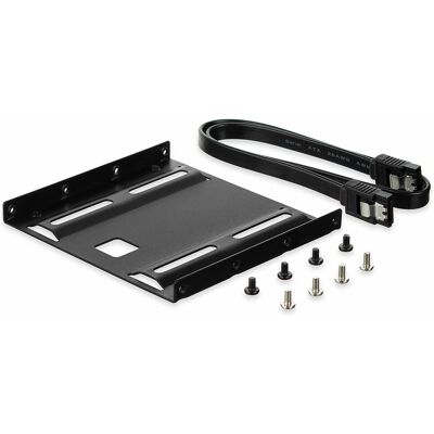 Ewent EW7007 Meghajtóhely-panel - Támogatja a 2,5" HDD/SSD, Fekete, 3,5" Beépítés Ewent EW7007 Meghajtóhely-panel - Támogatja a 2,5" HDD/SSD, Fekete, 3,5" Beépítés