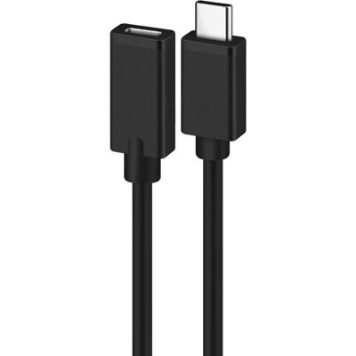 Cabo USB Ewent EC1037 - 1,8 m - Preto - USB 2.0 - USB-C Cabo USB Ewent EC1037 - 1,8 m - Preto - USB 2.0 - USB-C