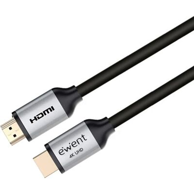 Cabo HDMI Ewent EC1348 - 5m, Preto, 4K, HDMI 2.0 Cabo HDMI Ewent EC1348 - 5m, Preto, 4K, HDMI 2.0