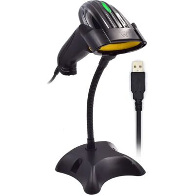 Ewent EW3400 - Lector de código de barras - Láser 1D - USB - Negro Ewent EW3400 - Lector de código de barras - Láser 1D - USB - Negro