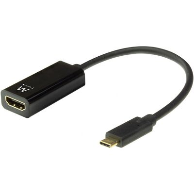 Ewent EW9823 USB-C zu HDMI Adapter 4K Schwarz - Videokabel Ewent EW9823 USB-C zu HDMI Adapter 4K Schwarz - Videokabel