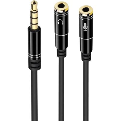 Ewent EC1641 Audiokabel - 30cm, 3,5mm, Schwarz - Audiokabel Ewent EC1641 Audiokabel - 30cm, 3,5mm, Schwarz - Audiokabel