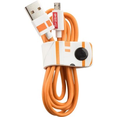 Cabo USB Tribe CMR23004 - Micro-USB B - 1.2m - Laranja e Branco Cabo USB Tribe CMR23004 - Micro-USB B - 1.2m - Laranja e Branco