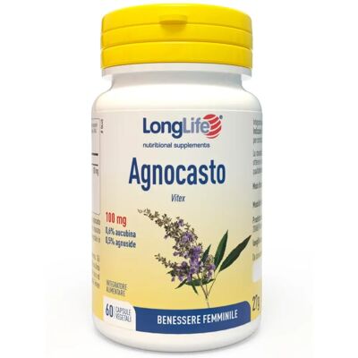 Longlife Srl Agnocasto 60 Capsule - Supporto del ciclo mestruale Longlife Srl Agnocasto 60 Capsule - Supporto del ciclo mestruale