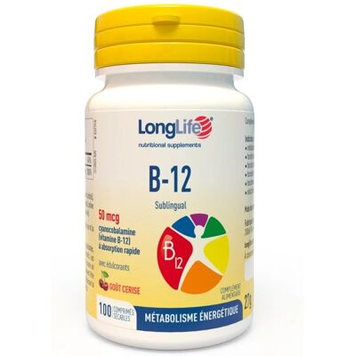 Longlife B12 50 mcg Sublinguale - Integratore Alimentare Longlife B12 50 mcg Sublinguale - Integratore Alimentare