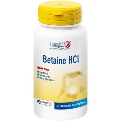 Longlife Betaine HCl 660 mg - Supporto digestivo Longlife Betaine HCl 660 mg - Supporto digestivo
