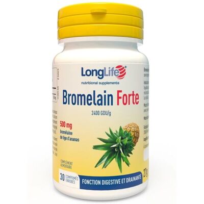 LongLife Bromelain Forte 500 mg - Integratore per cellulite & circolazione LongLife Bromelain Forte 500 mg - Integratore per cellulite & circolazione