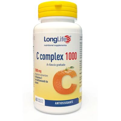 Longlife Complesso di Vitamina C 1000 - Supporto immunitario e collagene Longlife Complesso di Vitamina C 1000 - Supporto immunitario e collagene