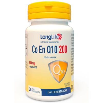 Longlife Co En Q10 200 mg - Integratore per Energia & Antiossidanti Longlife Co En Q10 200 mg - Integratore per Energia & Antiossidanti
