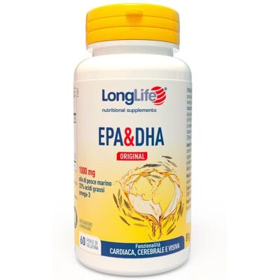 Longlife EPA & DHA 60 Perle - Integratore per Cuore, Cervello & Vista Longlife EPA & DHA 60 Perle - Integratore per Cuore, Cervello & Vista