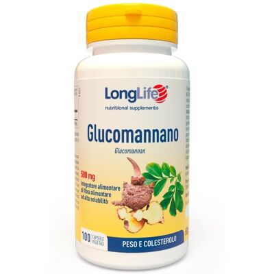 LongLife Glucomannano 500mg - Supporto peso e colesterolo LongLife Glucomannano 500mg - Supporto peso e colesterolo