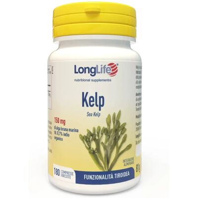 LongLife Kelp - Integratore Tiroide - 180 Compresse LongLife Kelp - Integratore Tiroide - 180 Compresse