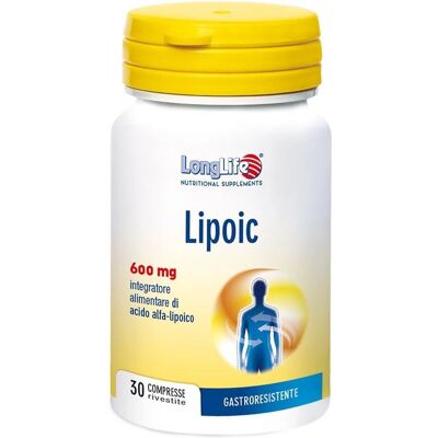 LongLife Lipoic 600 mg - Supporto Antiossidante per Nervi LongLife Lipoic 600 mg - Supporto Antiossidante per Nervi