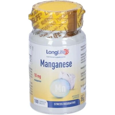 Longlife Manganese 10mg - Integratore alimentare Longlife Manganese 10mg - Integratore alimentare