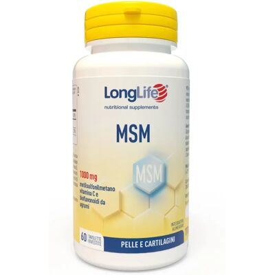 LongLife MSM 60 Compresse - Supporto Articolazioni e Pelle LongLife MSM 60 Compresse - Supporto Articolazioni e Pelle