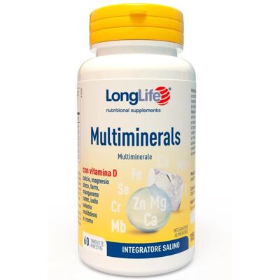 Longlife Multimineral - Supporta Ossa, Muscoli, Cuore - Integratore Longlife Multimineral - Supporta Ossa, Muscoli, Cuore - Integratore