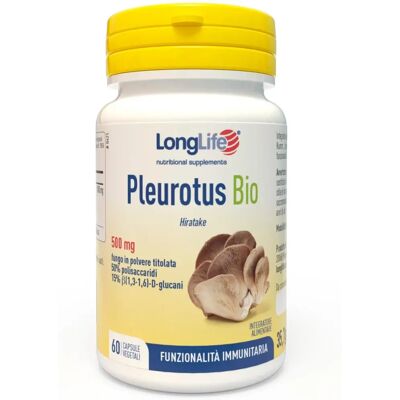 Longlife Pleurotus Bio 60 Capsule - Supporto immunitario Longlife Pleurotus Bio 60 Capsule - Supporto immunitario