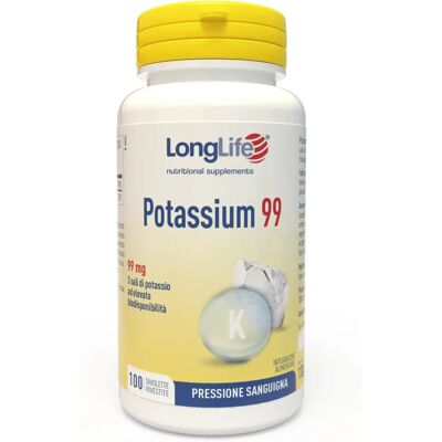 LongLife Potassium 99 - Integratore di potassio per muscoli e pressione LongLife Potassium 99 - Integratore di potassio per muscoli e pressione