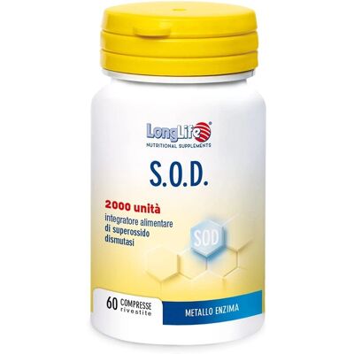 Longlife S.O.D. 2000 U.I. - Integratore Antiossidante Longlife S.O.D. 2000 U.I. - Integratore Antiossidante