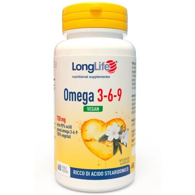 Longlife Omega 3-6-9 Vegan - Cuore e Circolazione - 60 Perle Longlife Omega 3-6-9 Vegan - Cuore e Circolazione - 60 Perle