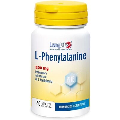 Longlife L-Phenylalanine 500mg - Supporto umore & stress Longlife L-Phenylalanine 500mg - Supporto umore & stress