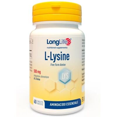 Longlife L-Lisina 500mg - Supporto Immunità, Pelle & Ossa Longlife L-Lisina 500mg - Supporto Immunità, Pelle & Ossa