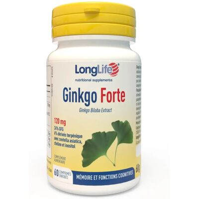 Longlife Ginkgo Forte - Complément pour la mémoire - Publicité Longlife Ginkgo Forte - Complément pour la mémoire - Publicité